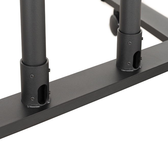 B-Tech TV-Wagen – bis 75" – VESA 600×400 – bis 70 kg, mit Rollen – Schwarz