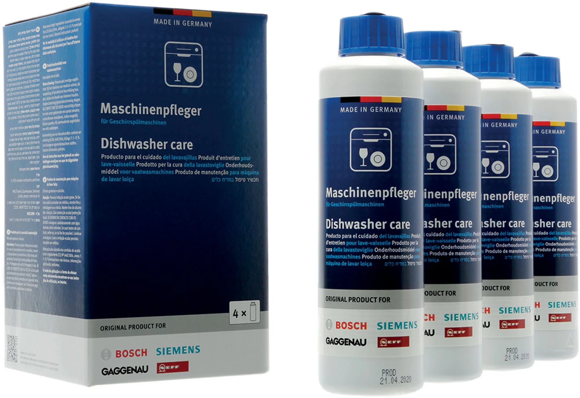 Siemens Maschinenreiniger – für Geschirrspüler – 4×250 ml