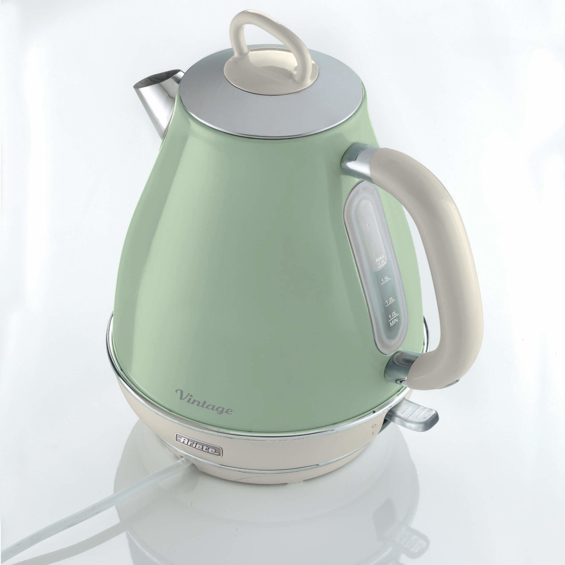 Ariete Wasserkocher – 1,7 l, Edelstahl, Grün, 2869/04