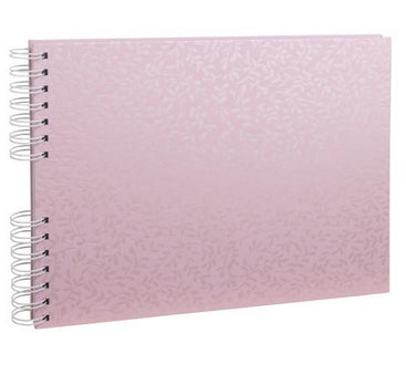 Exacompta Fotobuch Autentik – 320 × 220 mm, rosa, mit Spiralbindung, Karton