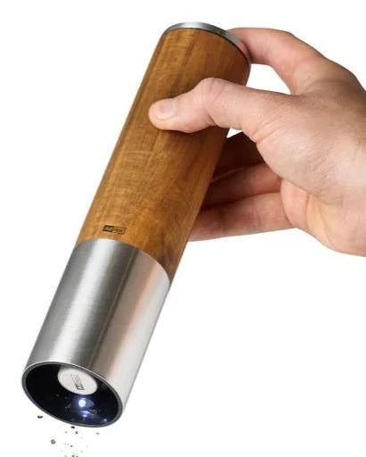 AdHoc Salz-/Pfeffermühle Ø 5,1 × 22 cm, Edelstahl/Akazie, Schwarz/Holz