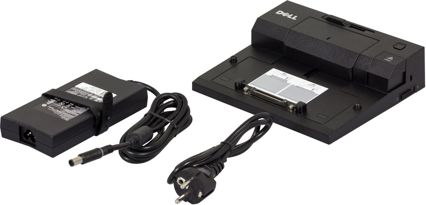 Dell Simple E-Port II Dockingstation – E-Port, DP/VGA/DVI, 5× USB-A, 130 W PD, für Latitude E5430/E5530/E6230
