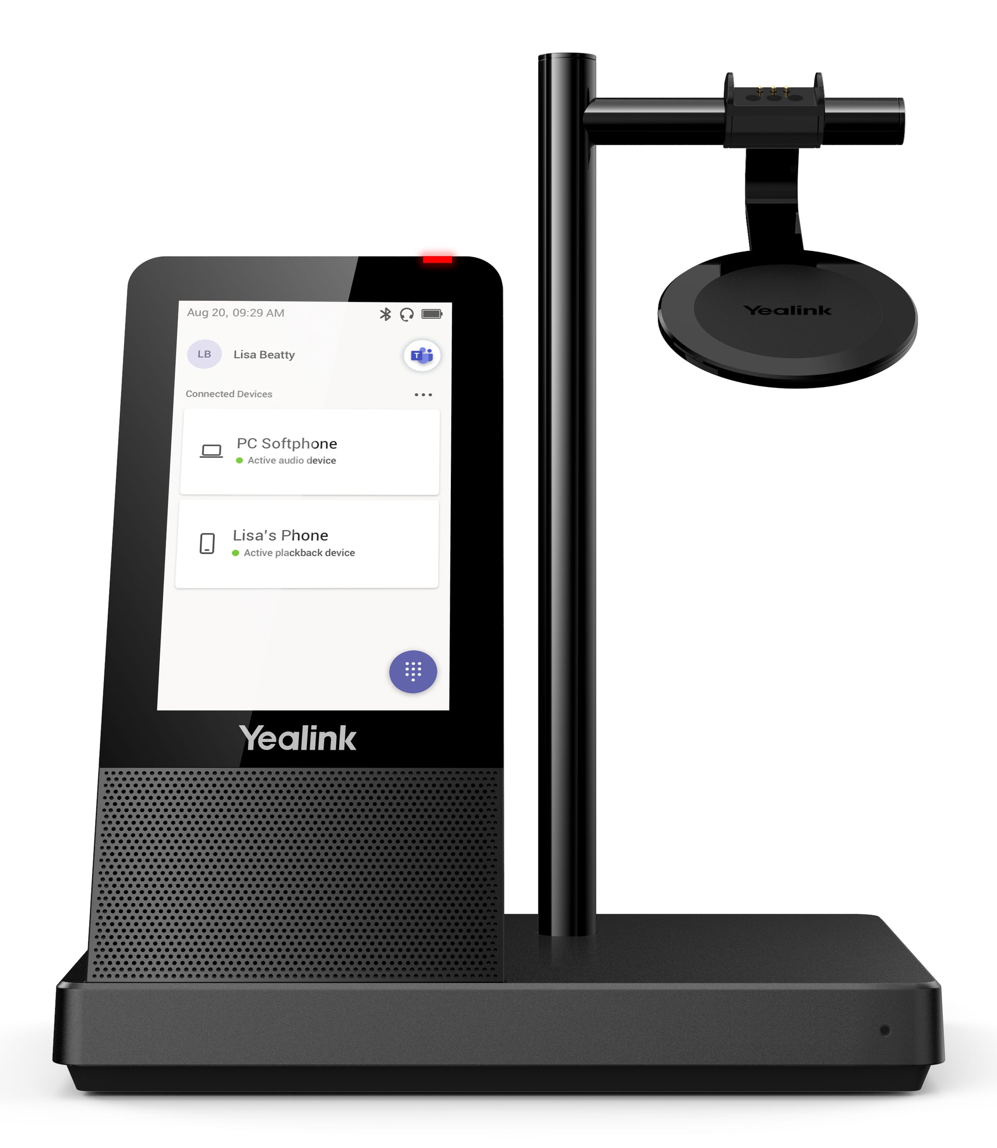 Yealink WH66 – Duo Headset – DECT/Bluetooth, USB‑A – Schwarz, für PC/Mac – bis 14 h