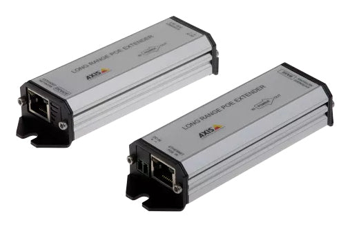 Axis 01857-001 PoE Extender-Kit – bis 1000 m, PoE (IEEE 802.3af/802.3at), 2× RJ-45, Cat5e/Cat6 – Grau