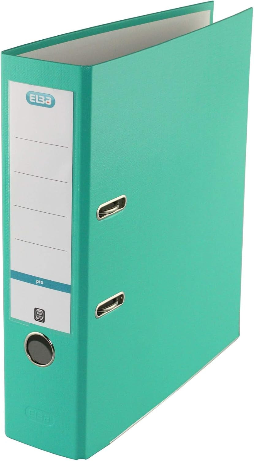 Elba smart Pro Ordner – für A4 – Rückenbreite 8 cm – Mint – 10 Stk.