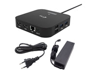 i-tec USB-C Dual HDMI DS Dockingstation – USB-C, 2× HDMI, 4× USB-A, 3× USB-C, 100 W PD, GbE, 3,5 mm Audio, für