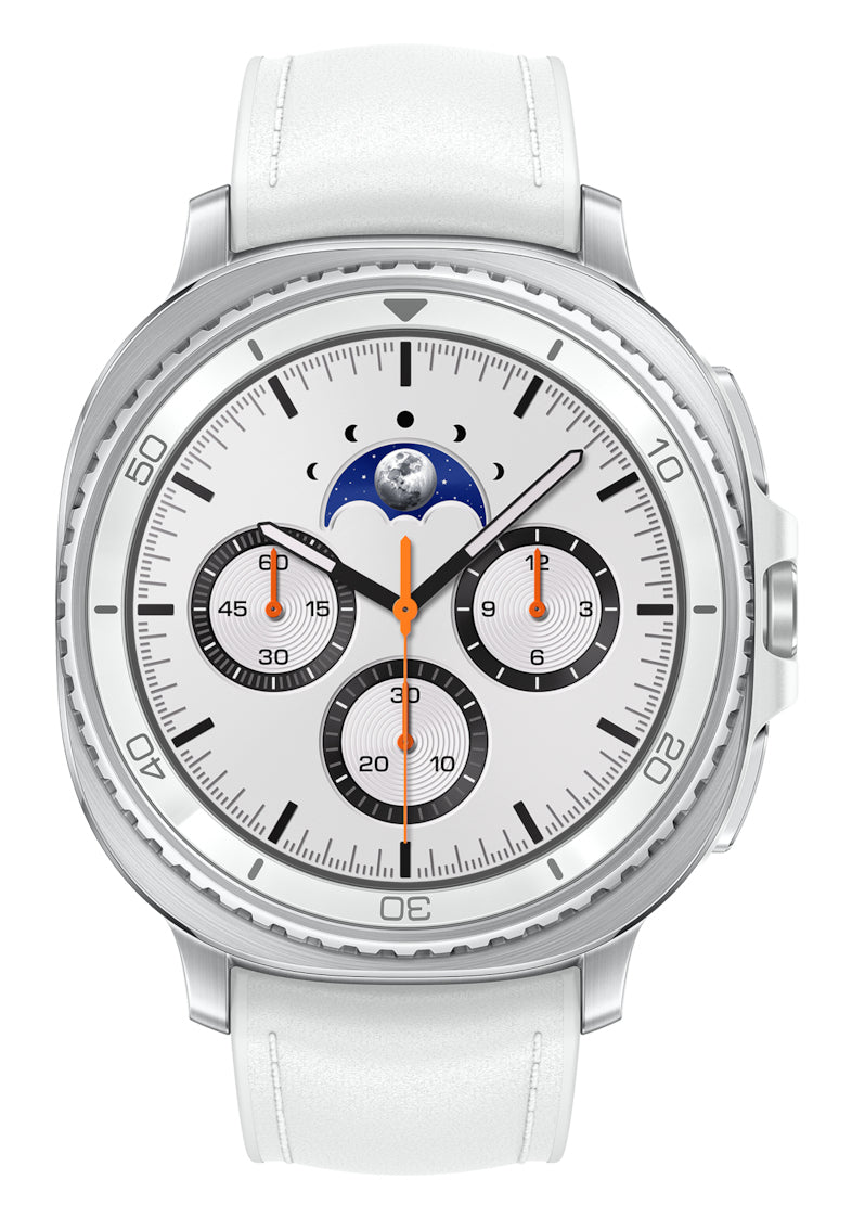 Samsung Galaxy Watch 8 Classic 46 mm GPS + Cellular – Edelstahl Silber, 50 m