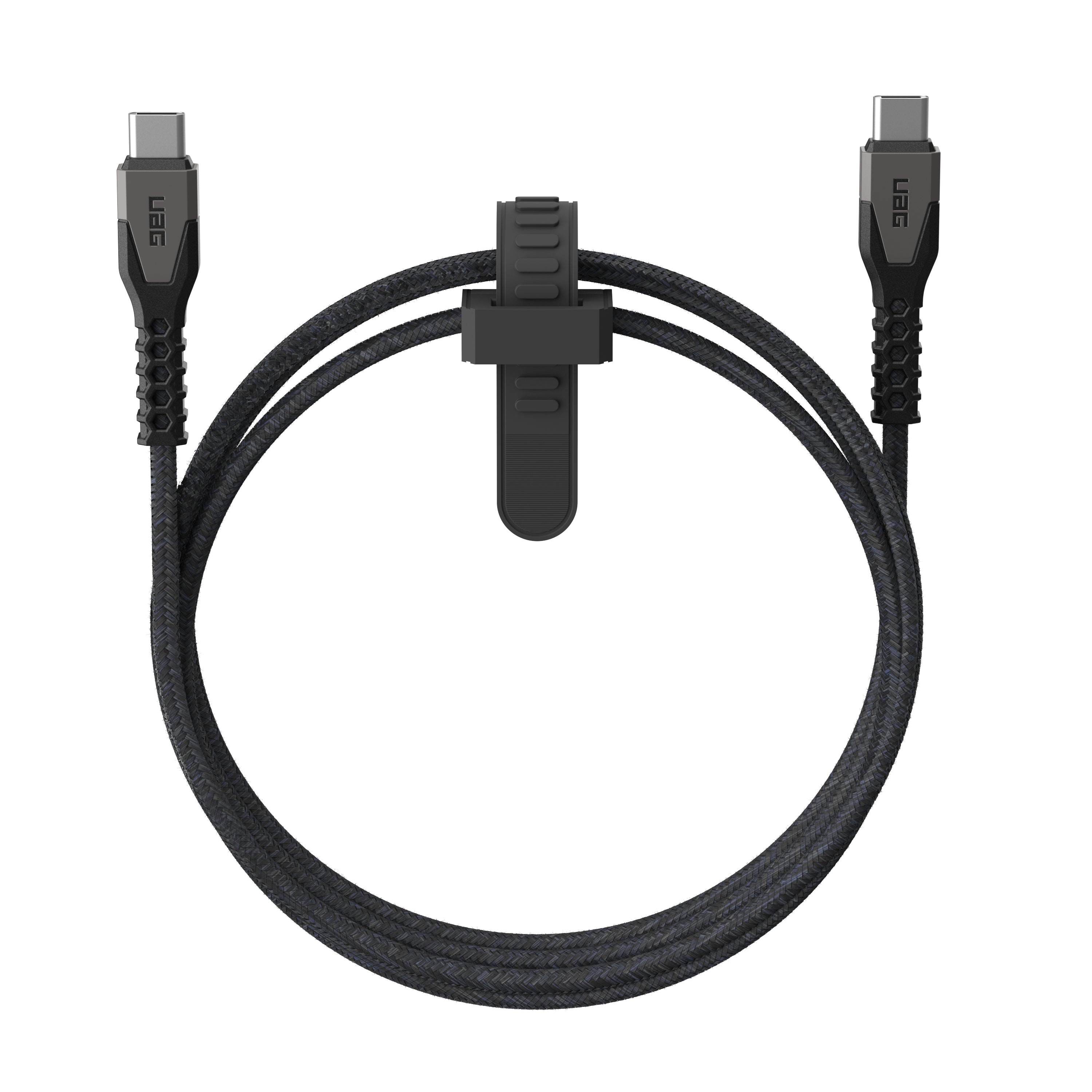 Urban Armor Gear UAG – USB-Kabel – USB-C auf USB-C – USB 2.0 (480 Mbit/s) – 1,5 m – PD 60 W – Schwarz/Grau
