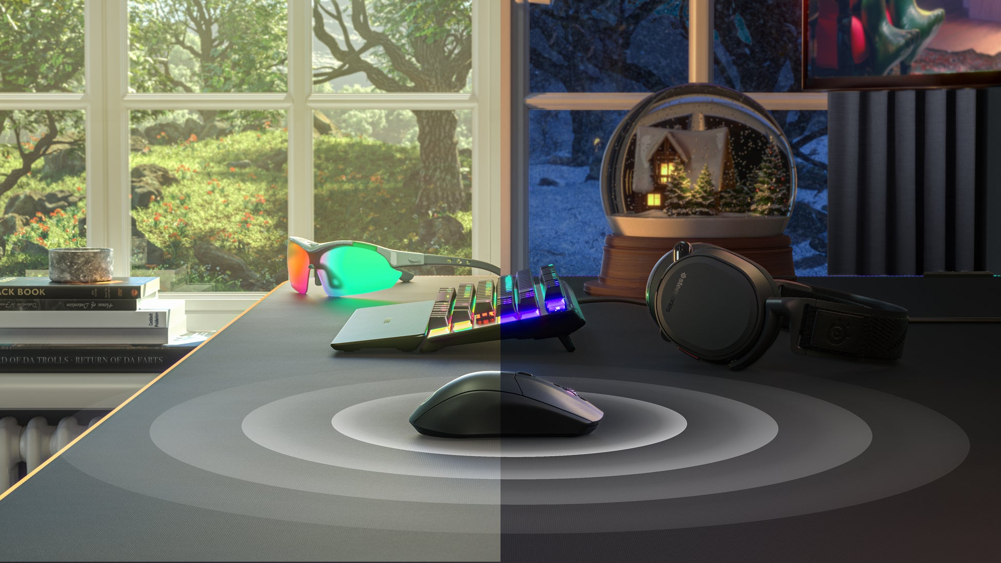 SteelSeries Rival 3 Wireless – Gaming-Maus – Kabellos (Bluetooth/2,4 GHz), 18000 DPI, Rechts, Schwarz