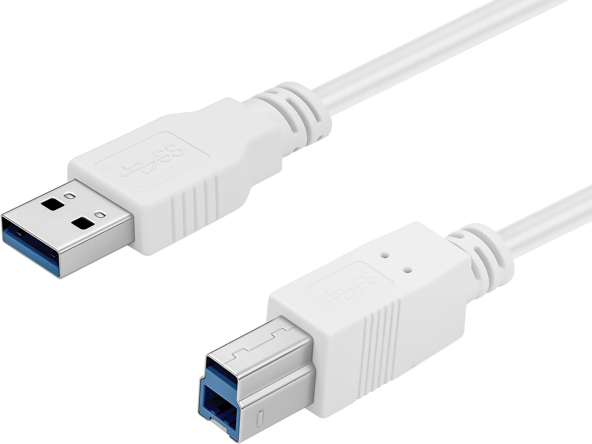 Sandberg USB-A auf USB-B Kabel – USB 3.2 Gen 1 (5 Gbit/s) – 1,8 m – Weiss