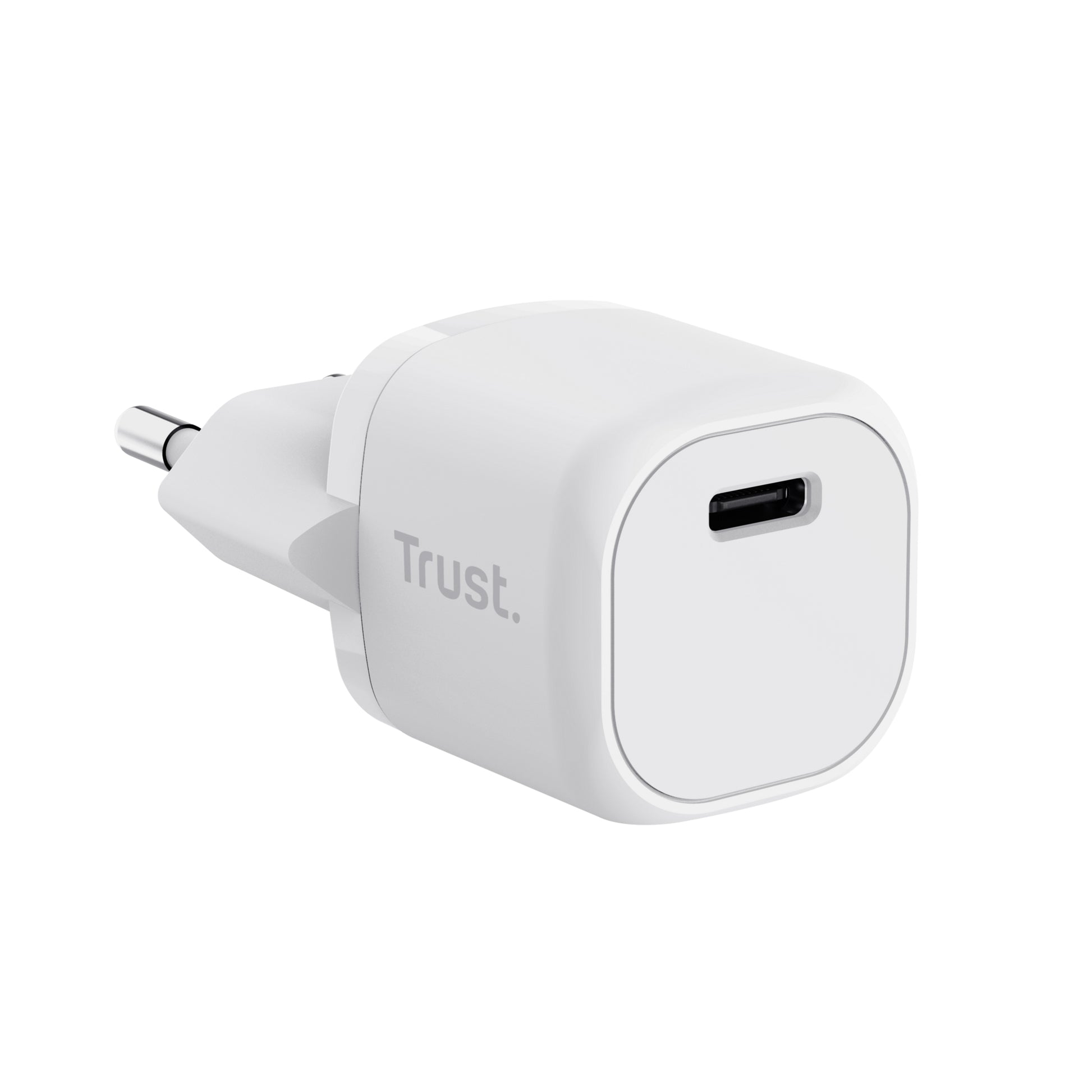 Trust Maxo USB-Wandladegerät 20 W – USB-C×1 – PD, PPS – EU-Stecker (Typ C) – Weiss