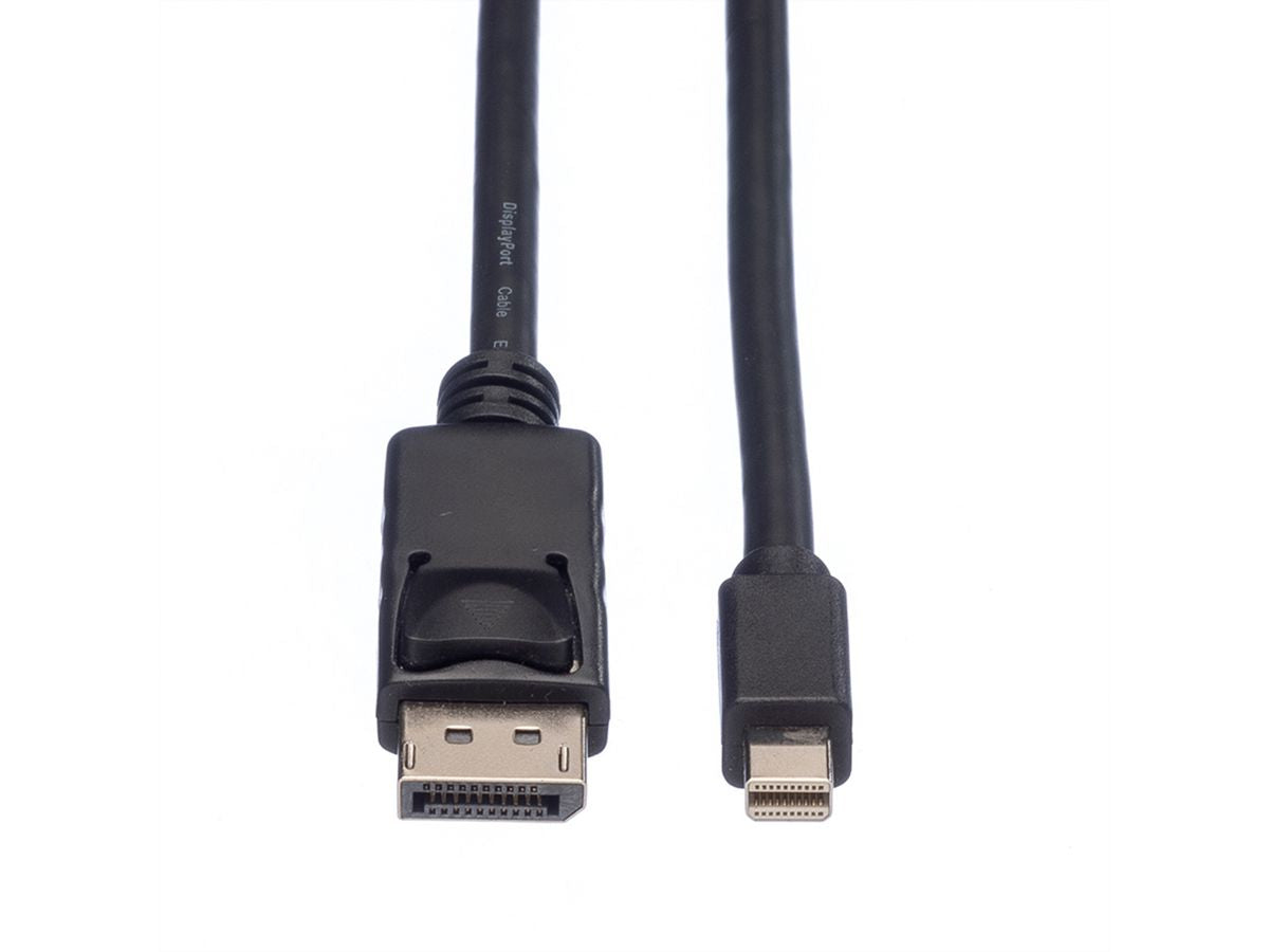 ROLINE GREEN Mini-DisplayPort-auf-DisplayPort-Kabel DP 1.2 4K 60 Hz – 3 m