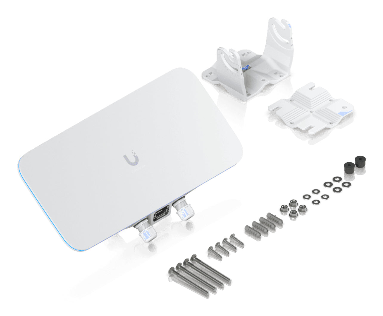 Ubiquiti UniFi E7 Audience – Wi‑Fi 7 Access Point, 5/6 GHz, 10GbE, PoE++, Outdoor, Weiss