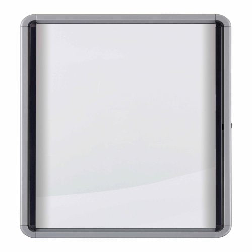 Nobo Schaukasten, 8 × A4 – Aluminium, Sicherheitsglas, abschliessbar, magnethaftend, 92,4 × 66,8 × 4,3 cm