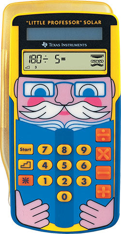 Texas Instruments Taschenrechner Little Professor – Solar/Batterie – Gelb