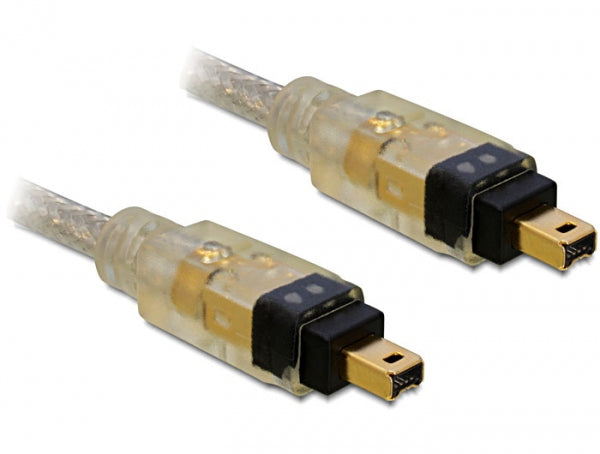 DeLOCK FireWire Kabel 4-Pin (M–M) IEEE 1394 (400 Mbit/s) – 2 m – Grau