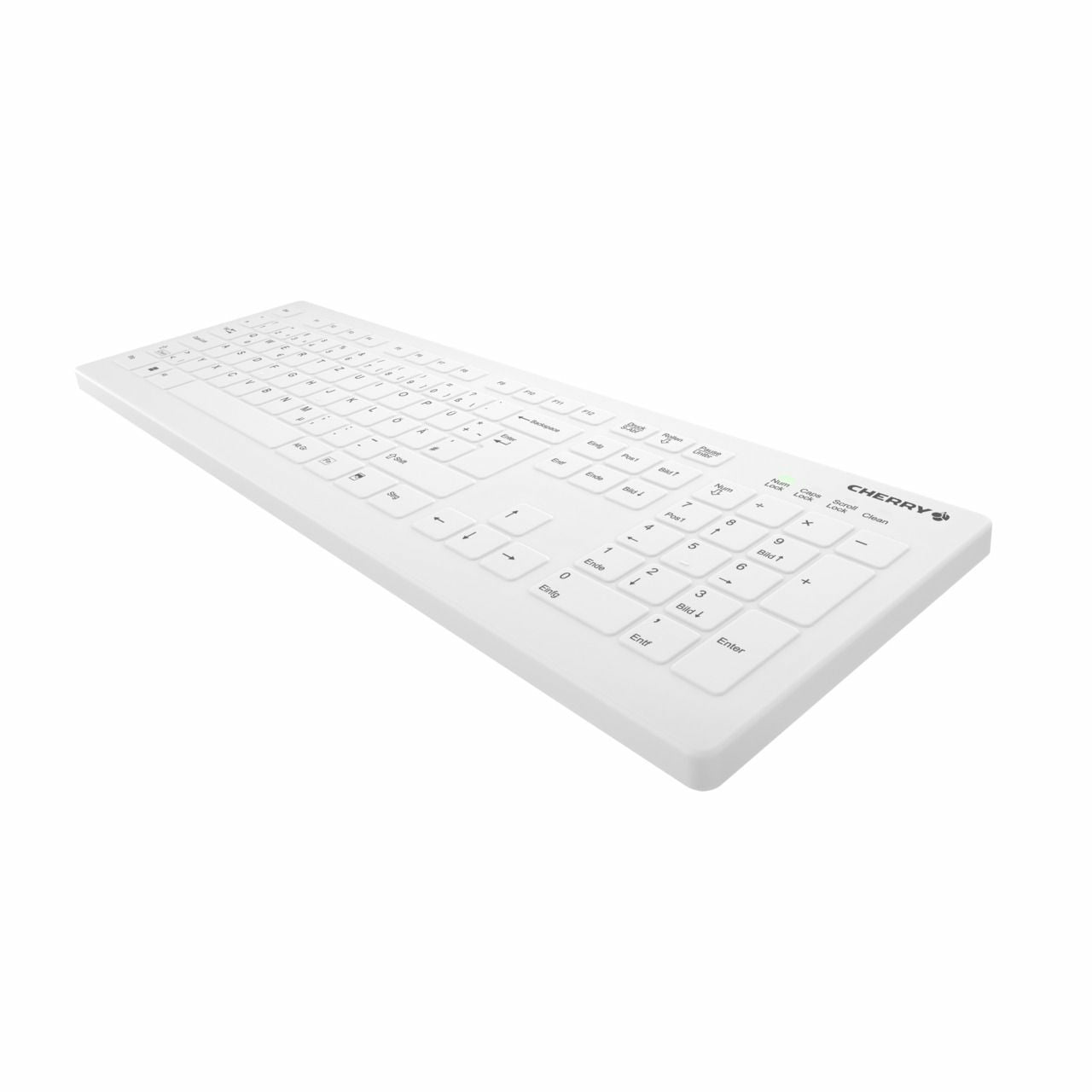 CHERRY Active Key – Tastatur, kabellos (2,4 GHz), CH-Layout (DE-CH), Fullsize (mit Ziffernblock)