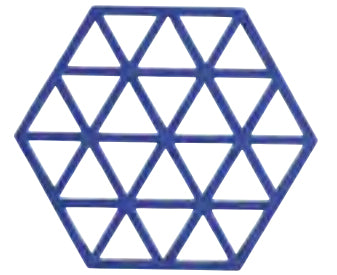 Zone Denmark Topfuntersetzer Silikon, 14 × 16 × 0,9 cm, Indigo