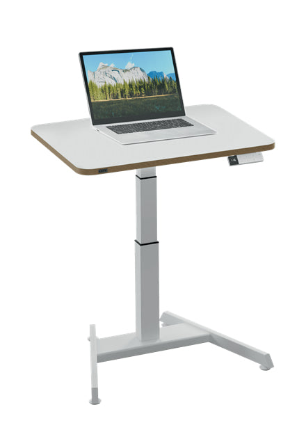 Leitz Ergo höhenverstellbarer Sitz-Stehtisch – 65 cm, Dunkles Grau, 60 cm