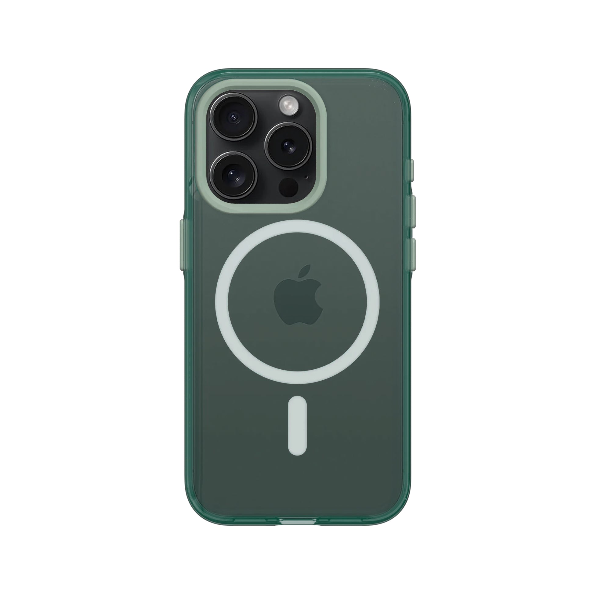 RhinoShield Backcover – für Apple iPhone 15 Pro – grün/transparent – TPE – MagSafe-kompatibel