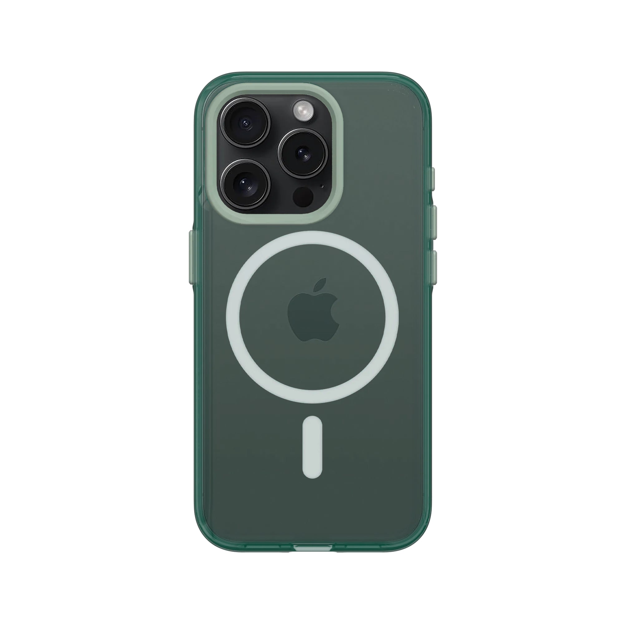 RhinoShield Backcover – für Apple iPhone 15 Pro – grün/transparent – TPE – MagSafe-kompatibel