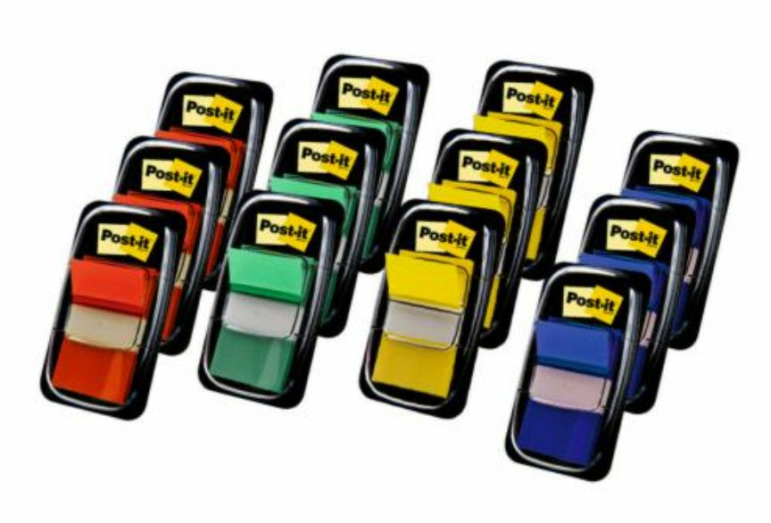 Post-it Index Register – 25 × 43 mm, farbig