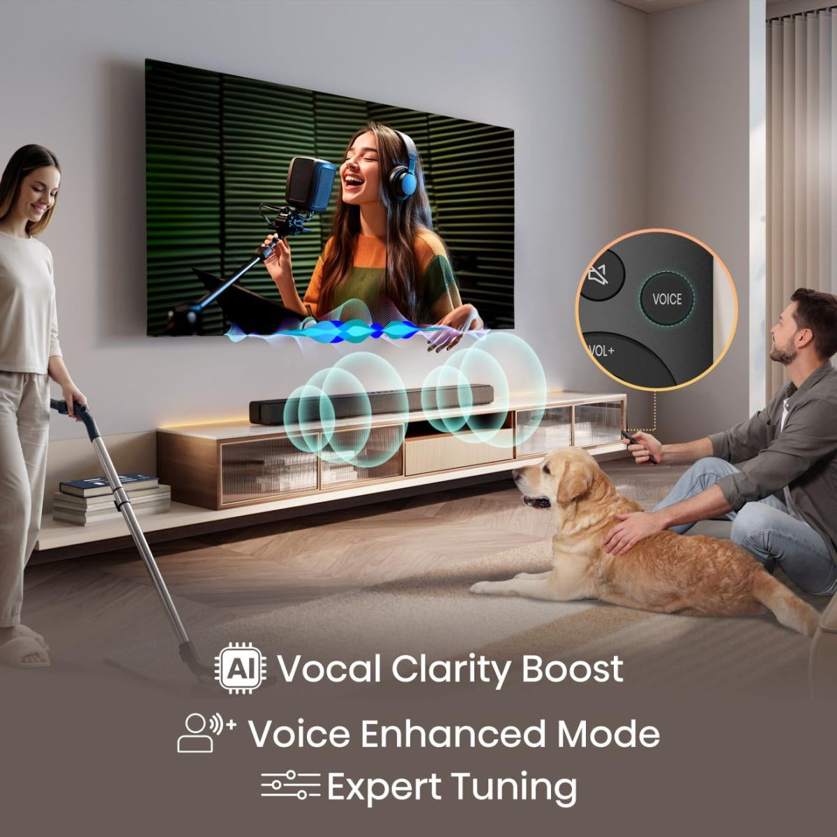 Hisense HS1000 – Soundbar – 2.0, DTS Virtual:X/Dolby Digital Plus, 120 W – Schwarz