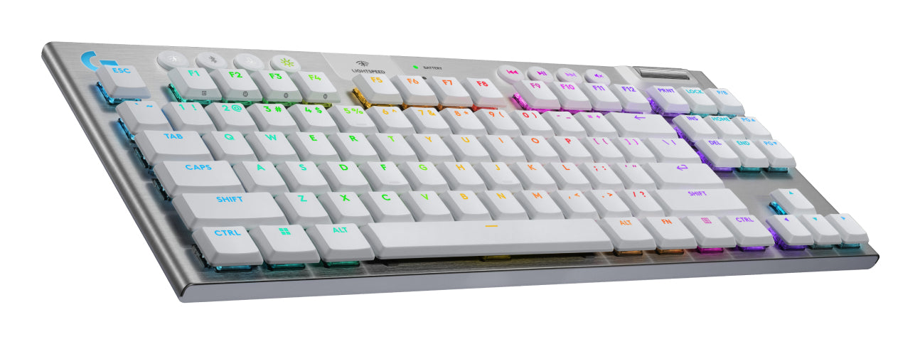 Logitech G G915 X LIGHTSPEED – Gaming TKL – Mechanisch, Bluetooth & 2,4 GHz (USB-A) – RGB – Weiss