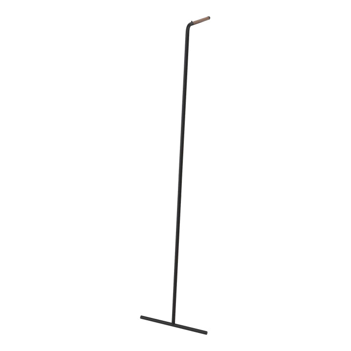 Yamazaki Wandgarderobe – 1 Haken, Stahl/Holz, Schwarz, 42 × 38,5 × 160 cm