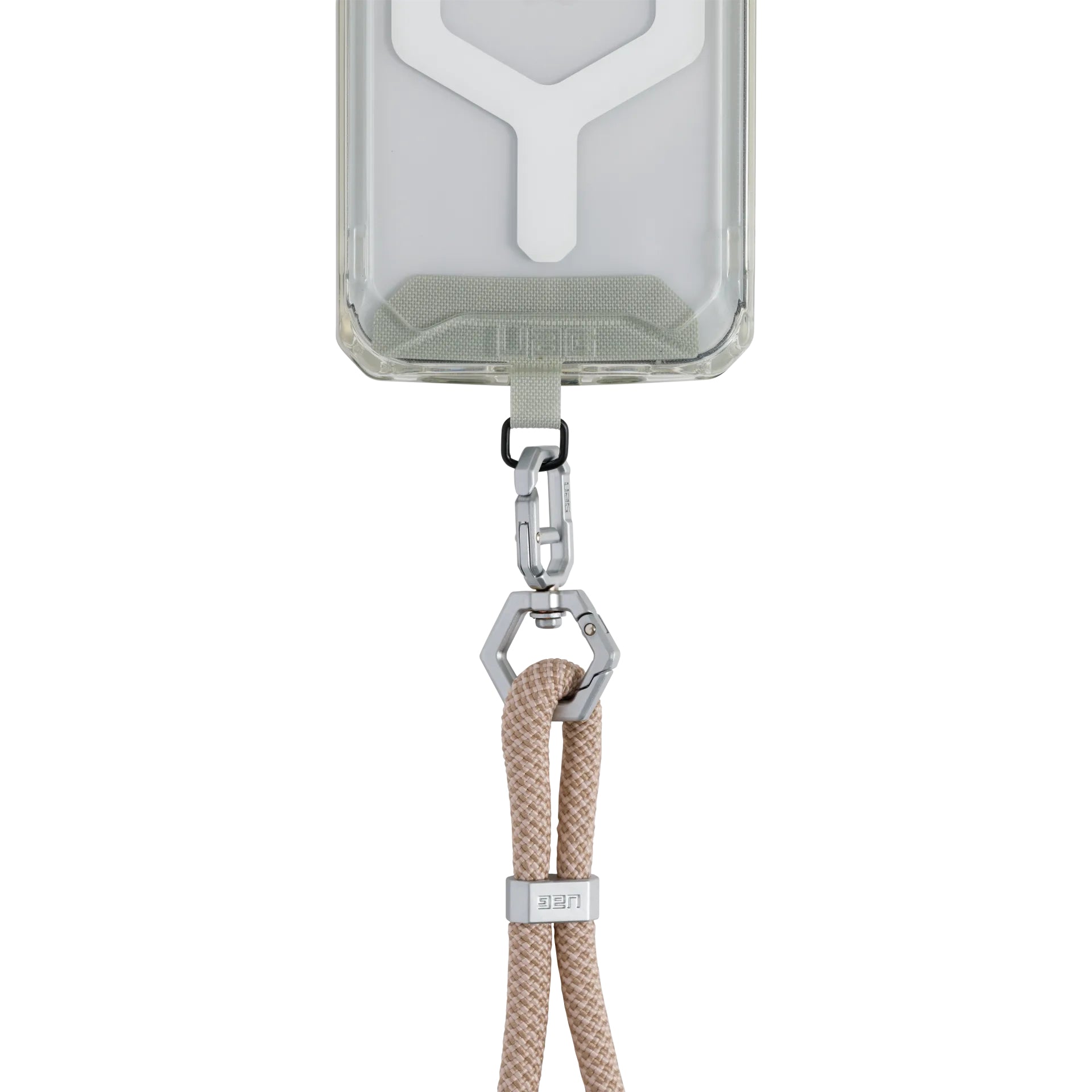 Urban Armor Gear UAG Civilian Strap Tether – Smartphone-Trageband – Polyester, 7 mm × 0,7 m – Beige/Silber
