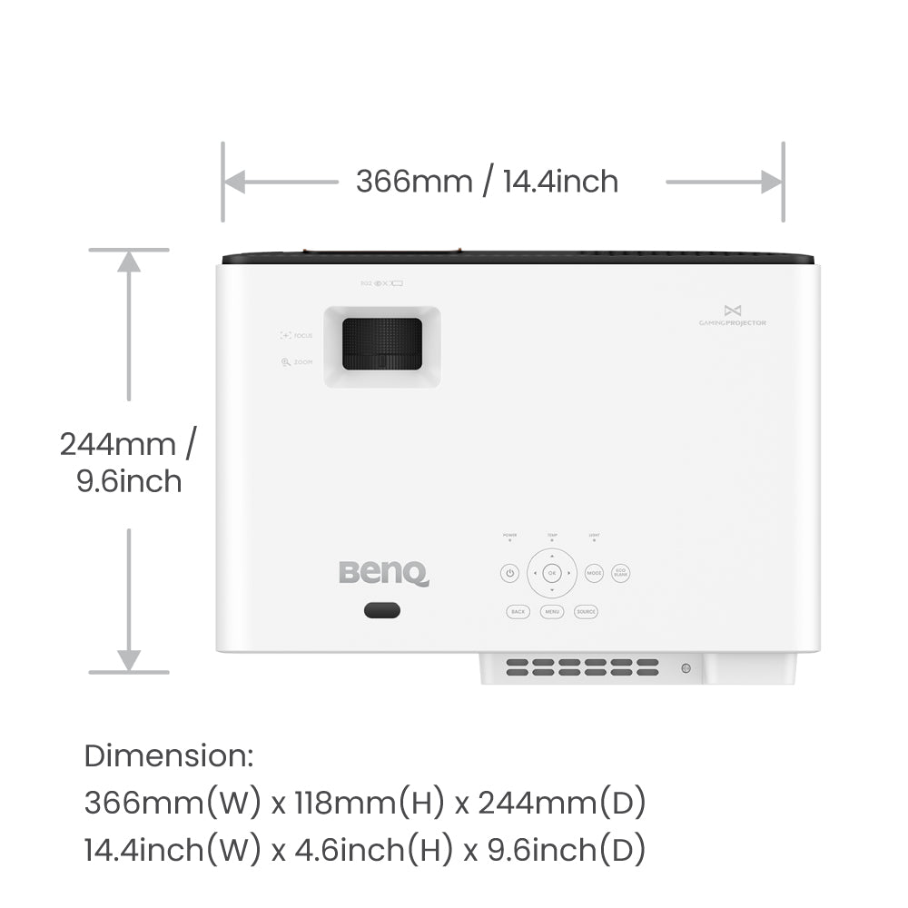 BenQ X500i, LED-DLP-Projektor – Ultra HD 4K, 2200 ANSI-Lumen, Kurzdistanz, Android TV, 16:9