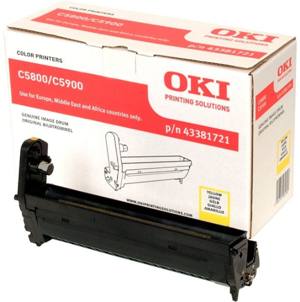 OKI Original - Bildtrommel - Gelb - 43381721 - für C5800/C5900/C5550MFP - 20'000 Seiten