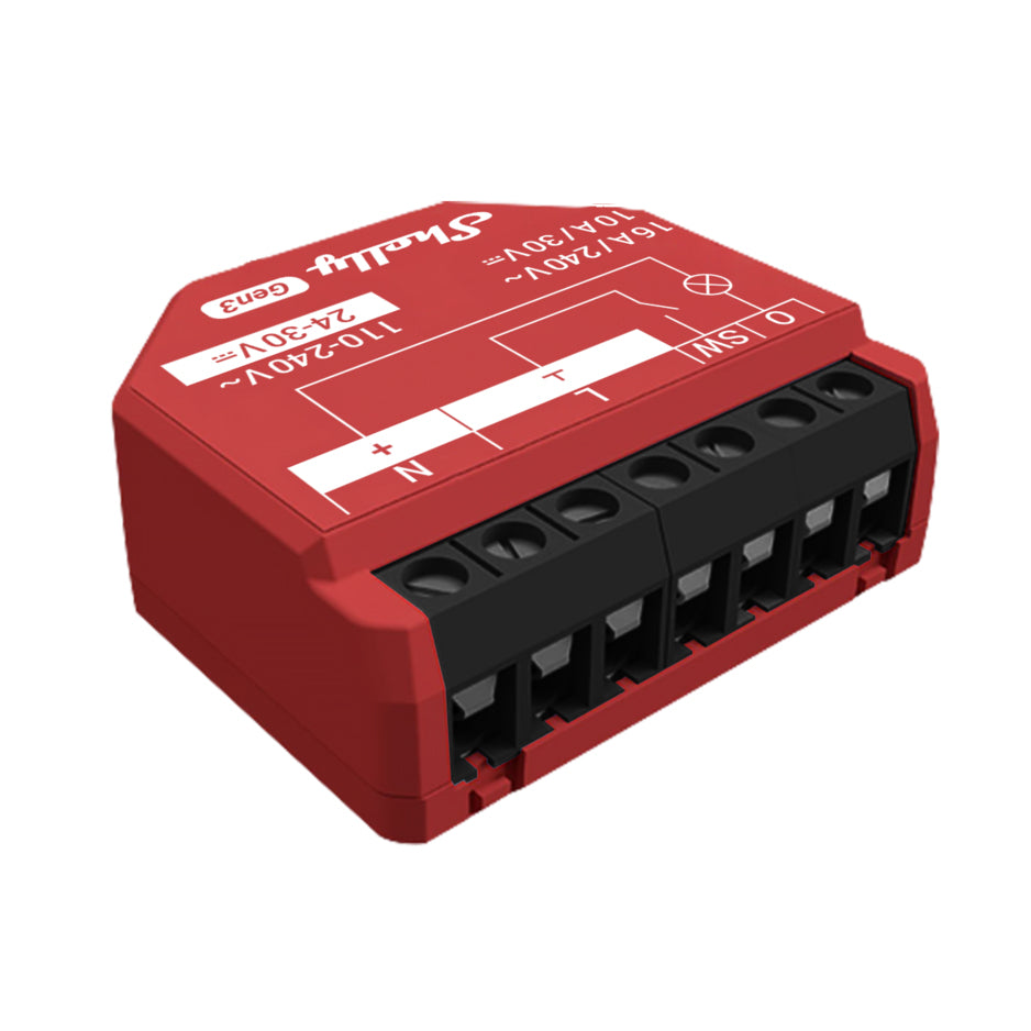 Shelly 1PM Gen3 – Smart-Steckdose – WLAN, Verbrauchsmessung, 16 A
