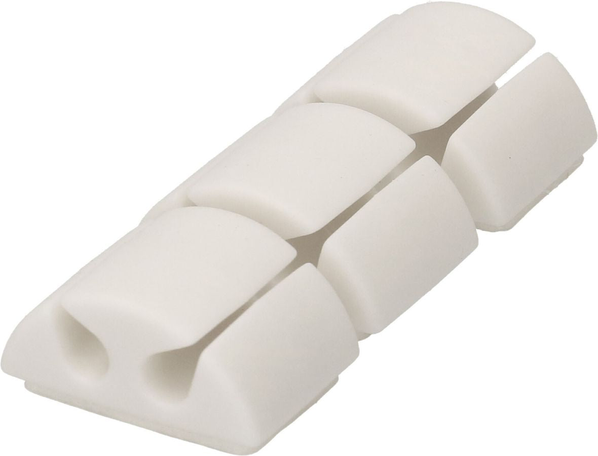 Max Hauri AG Max Hauri Klettkabelbinder, 40×20 mm, 6er-Pack – weiss