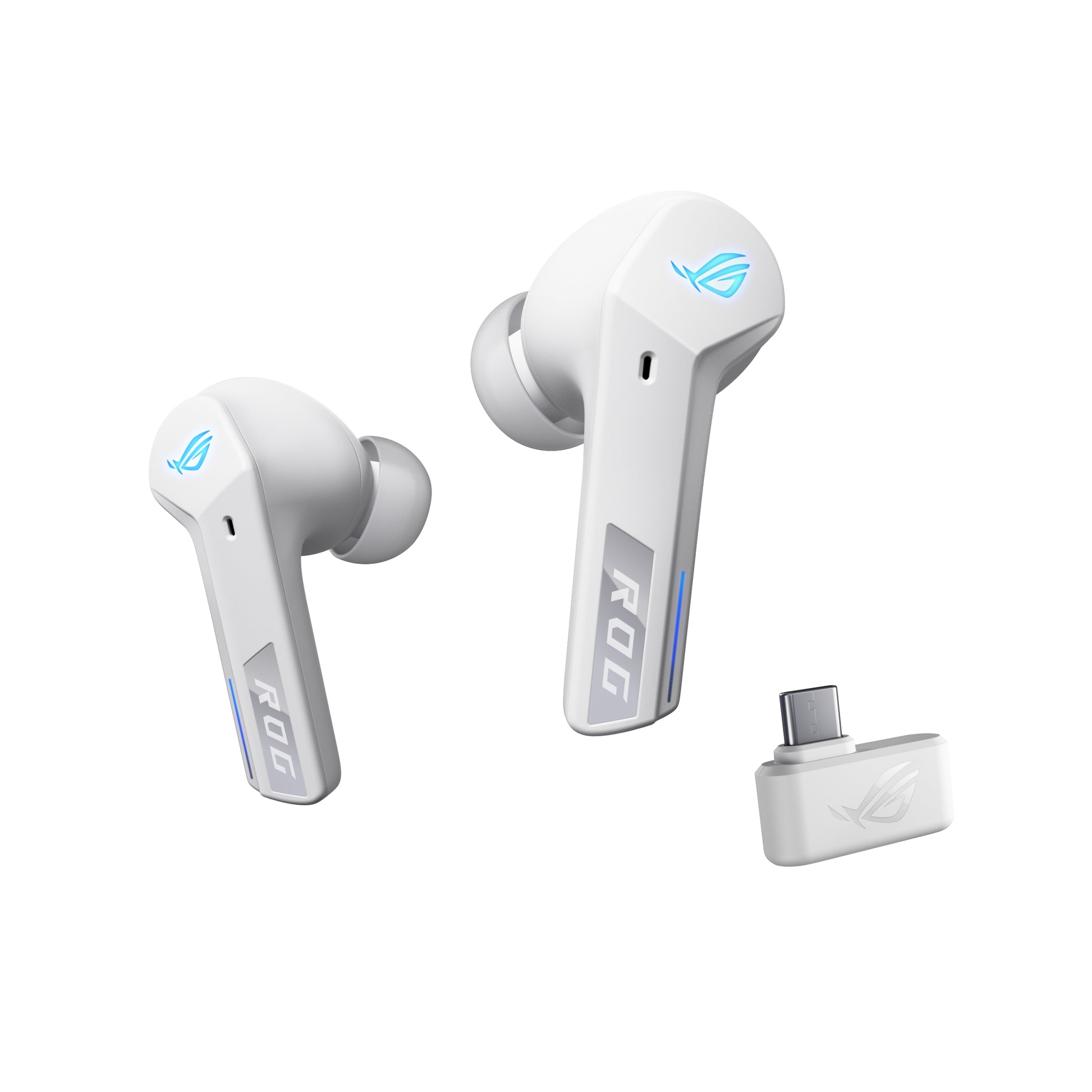 ASUS ROG Cetra True Wireless Speednova WHT – In-Ear Kopfhörer – Bluetooth 5.3, ANC, IPX4 – Weiss – bis 46 h