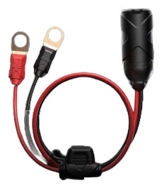 NOCO Adapterkabel, Zigarettenanzünder zu M10-Ringkabelschuh, 0,71 m – für GC003, GC019, GC020 – schwarz/rot