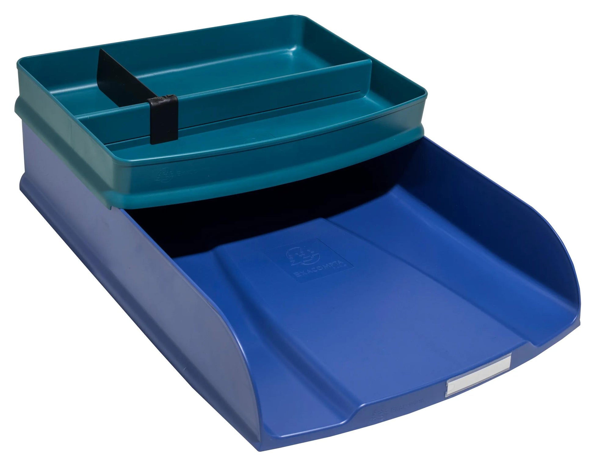 Exacompta Neo Deco – Briefkorb für A4+, hoch, Polystyrol (PS), blau, 346 × 65 × 255 mm