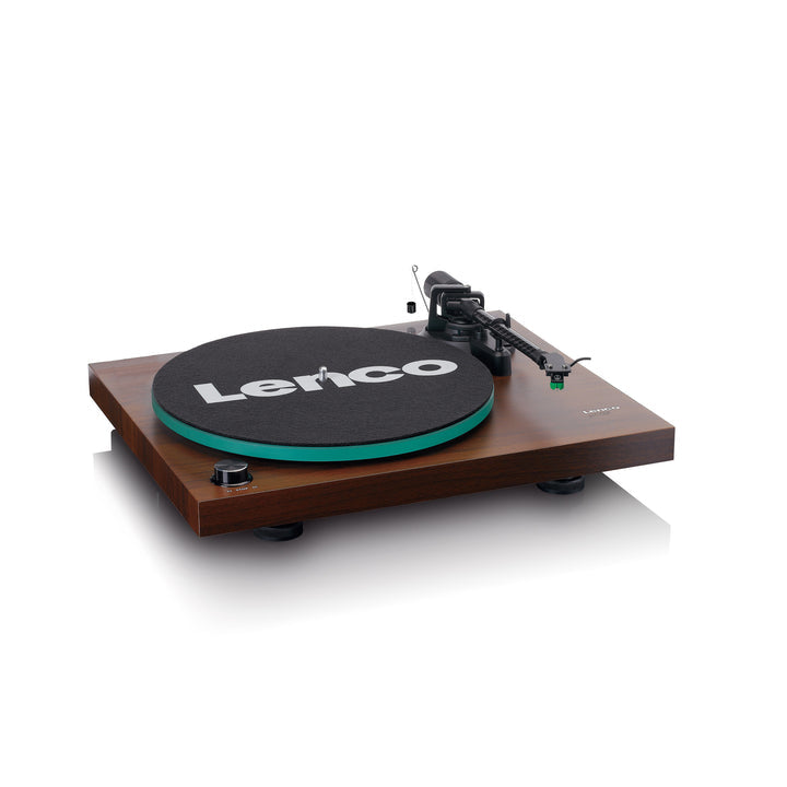 Lenco LBT-225 – Plattenspieler (Riemenantrieb, manuell), Bluetooth, 33⅓/45 U/min – Braun