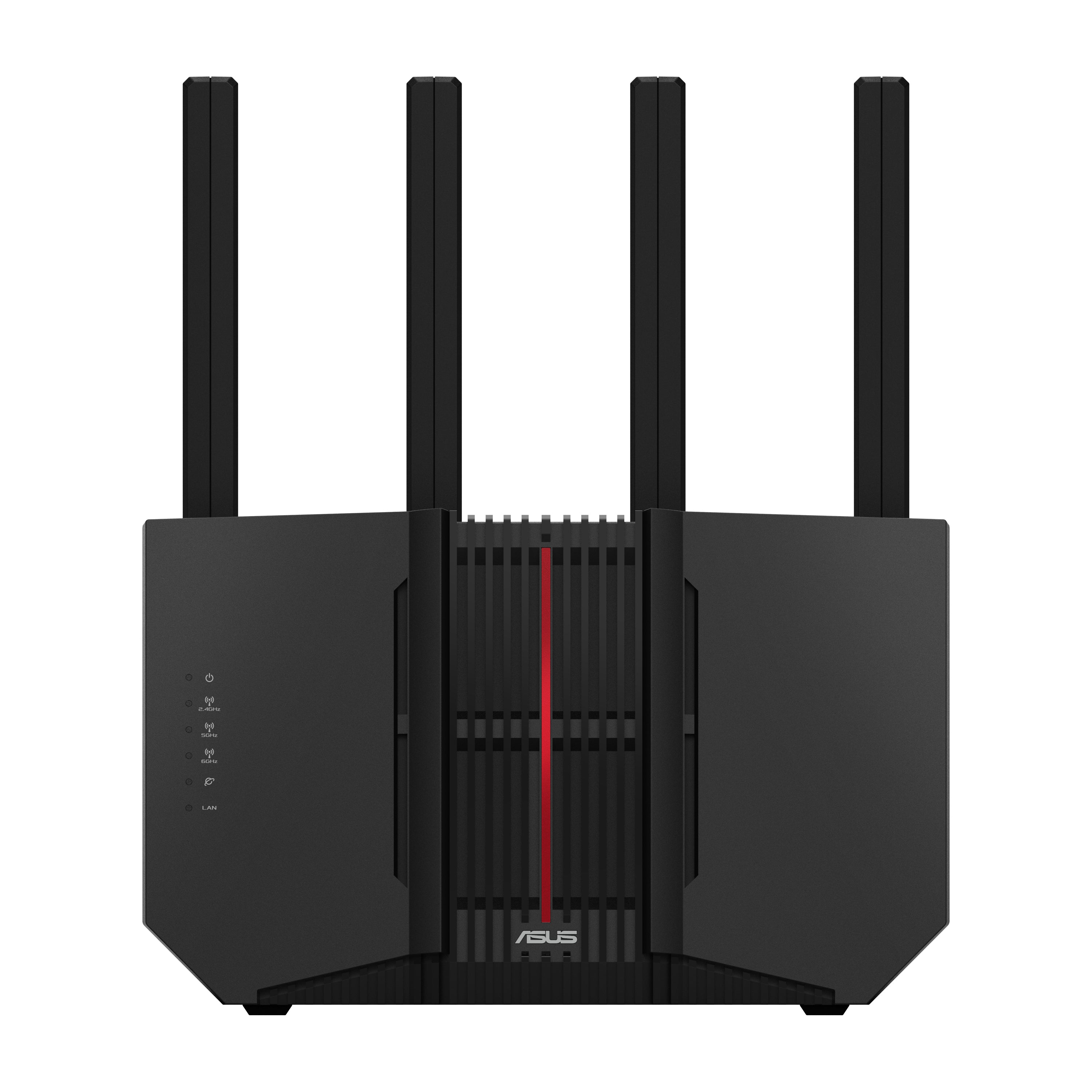 ASUS RT-BE92U Tischrouter – Wi-Fi, Ethernet – Netzstrom 110–240 V – 247,2 × 101,6 × 287,5 mm