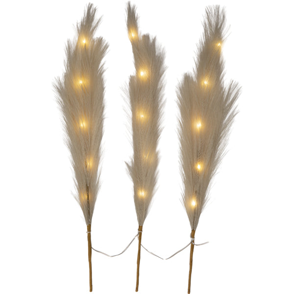 Star Trading Dekoratives Licht – Starterset, 65 cm, 0,09 W, Warmweiss, Weiss, Batteriebetrieben, 3 Lampen