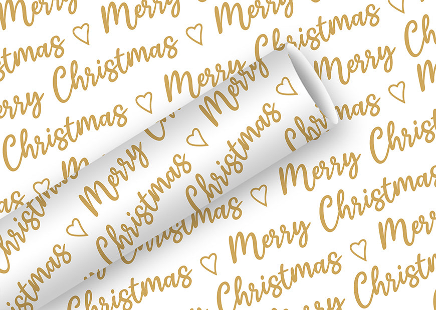 Braun + Company Geschenkpapier – Weihnachten (Allover) – seidenmetallisiert, 83 g/m2 – 700 × 1500 mm