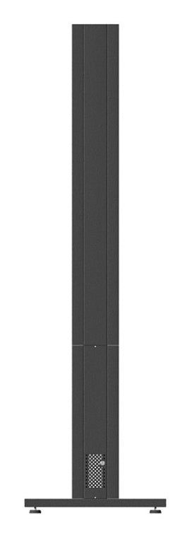 Hagor Bodenständer – bis 46" – für 2 Displays, Diebstahlsicherung – Anthrazitgrau