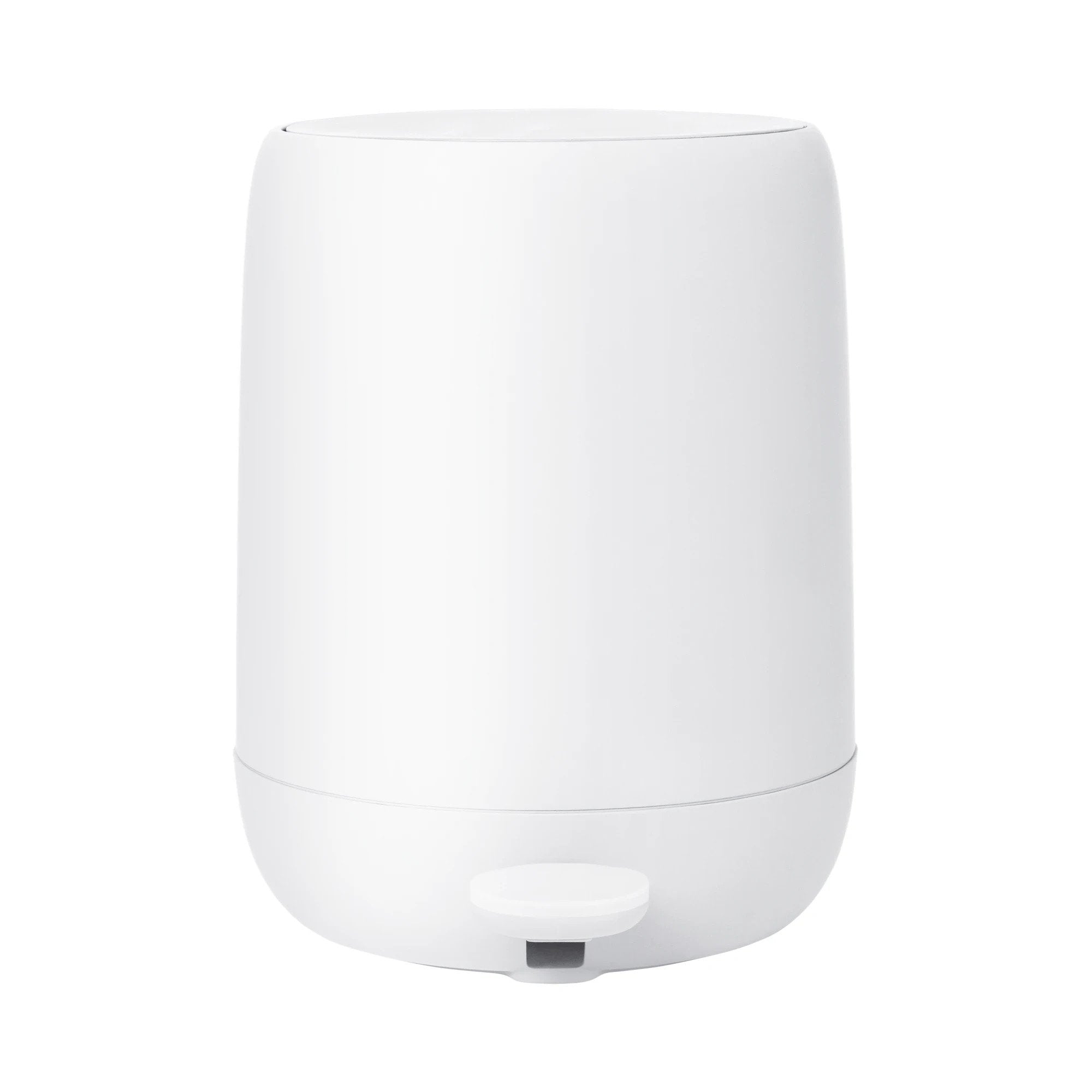 Blomus Tisch-Abfallbehälter Sono – 5 l – mit Deckel – Kunststoff, weiss – B × H × T 258 × 305 × 231 mm