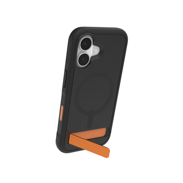 ZAGG Sedona Snap Backcover – für Apple iPhone 17, MagSafe, mit Ständer, Graphen, Schwarz, bis 4 m Sturzsicher