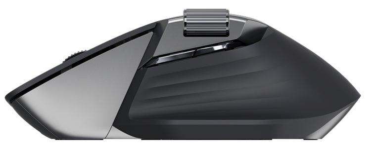 Rapoo MT760M – Gaming-Maus – Kabellos (Bluetooth/2,4 GHz), 4000 DPI, Rechts, Schwarz/Grau