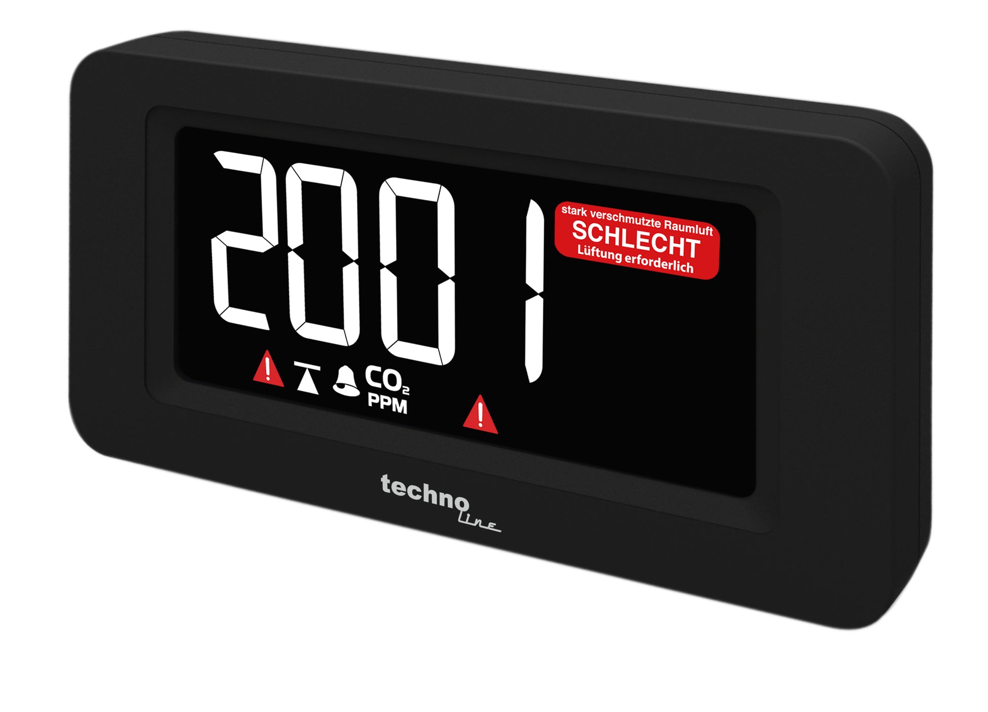 Technoline WL 1022 – Multisensor/Raumsensor, CO2-Messung, Display – schwarz
