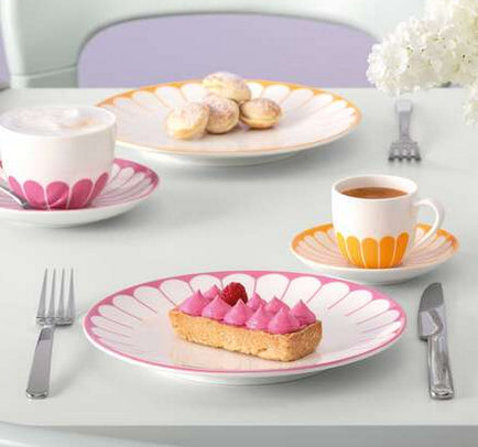 Villeroy & Boch Frühstücks- & Dessertteller Fleur – Ø 21,2 cm, Porzellan, Rosa, spülmaschinenfest