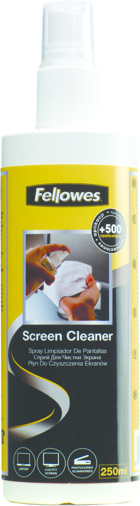 Fellowes 9971806 Bildschirm-/Elektronikreiniger für LCD/TFT/Plasma – Pumpspray – 250 ml
