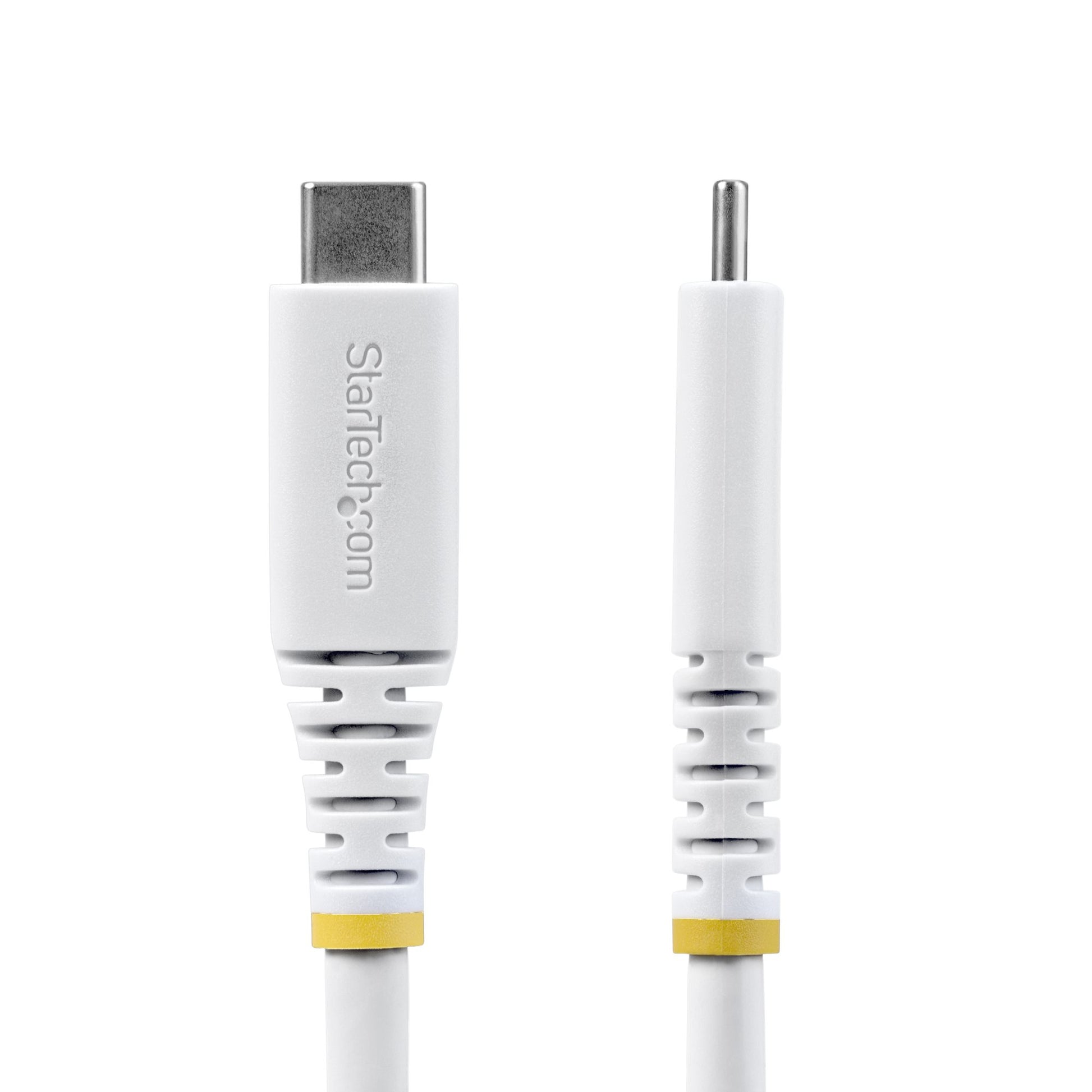 StarTech.com USB-C auf USB-C Kabel – USB4 20 Gbit/s – 2 m – PD 240 W – 4K/120, DP 1.4 – Weiss