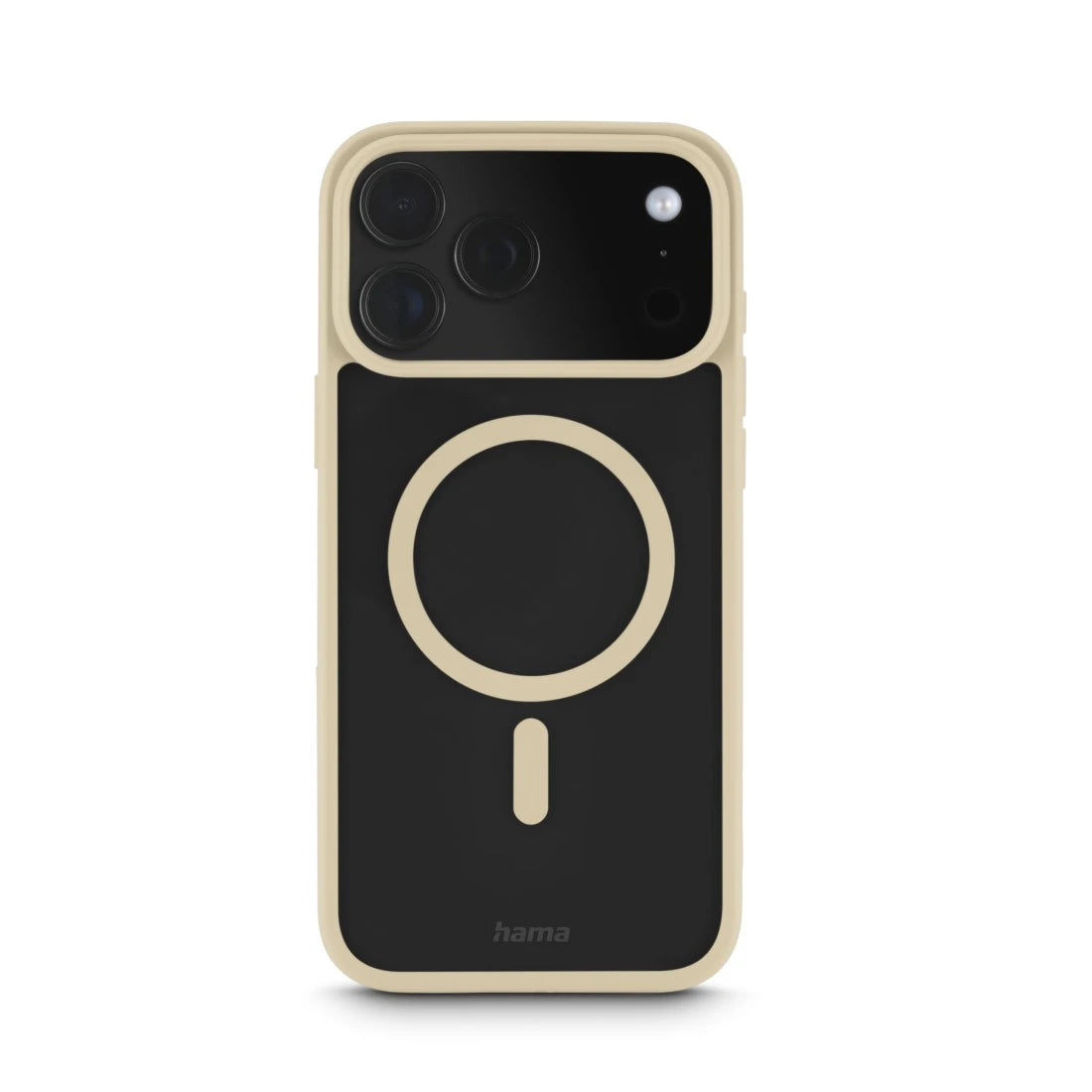Hama Frame Protect – Backcover – für Apple iPhone 17 Pro Max, MagSafe, PC+TPU, Beige